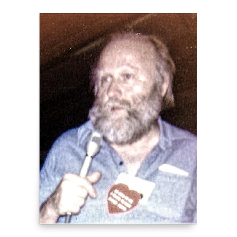 Frank Herbert poster print, in size 18x24 inches.