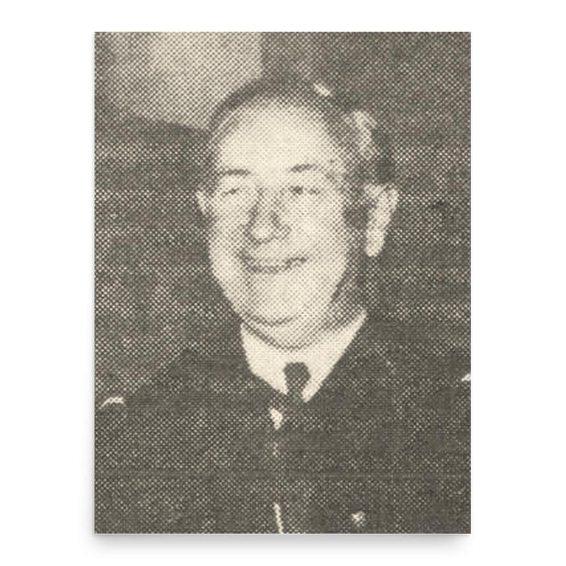 Frank Hogan poster print, in size 18x24 inches.