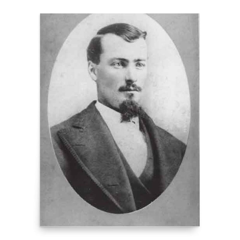 Frank McLaury poster print, in size 18x24 inches.