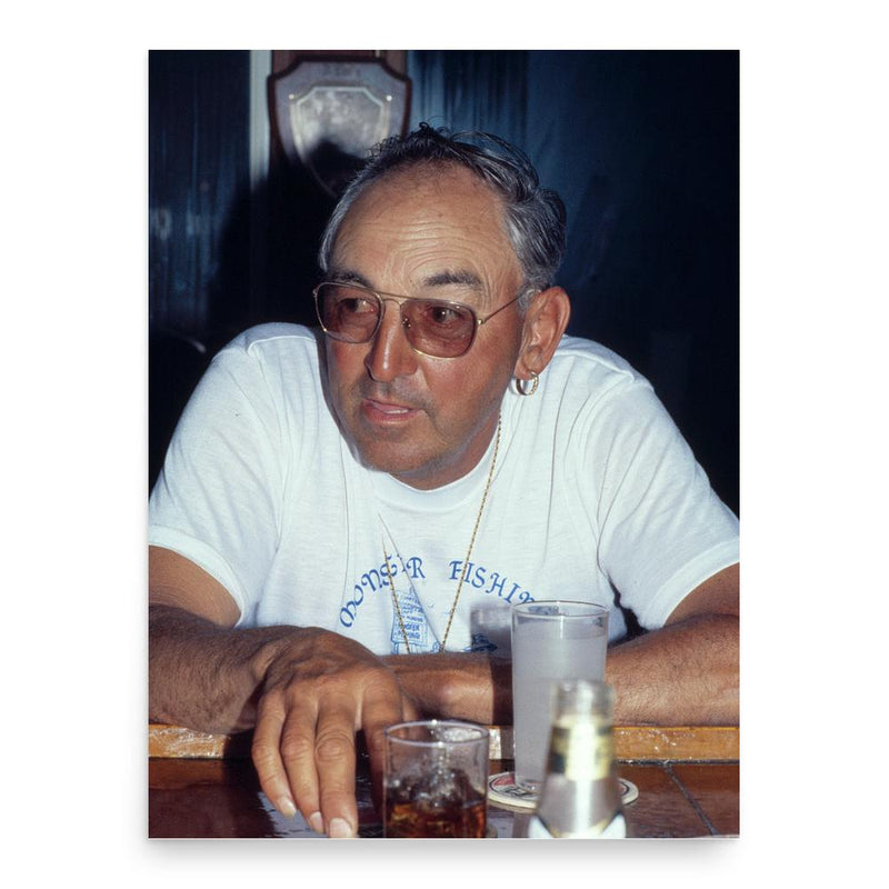 Frank Mundus poster print, in size 18x24 inches.