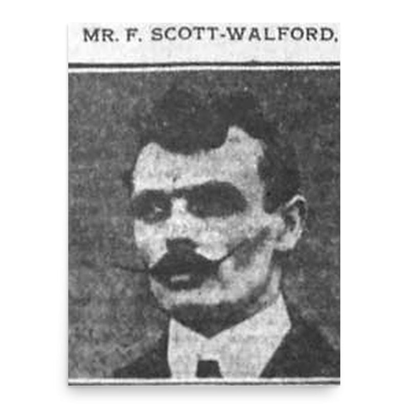 Frank Scott-Walford poster print, in size 18x24 inches.