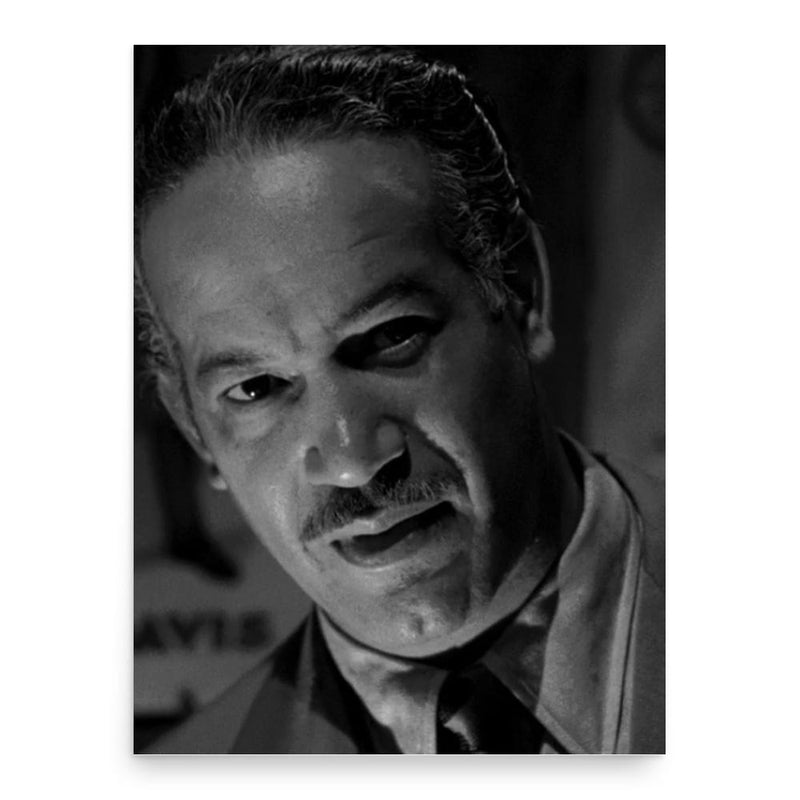 Frank Silvera poster print, in size 18x24 inches.