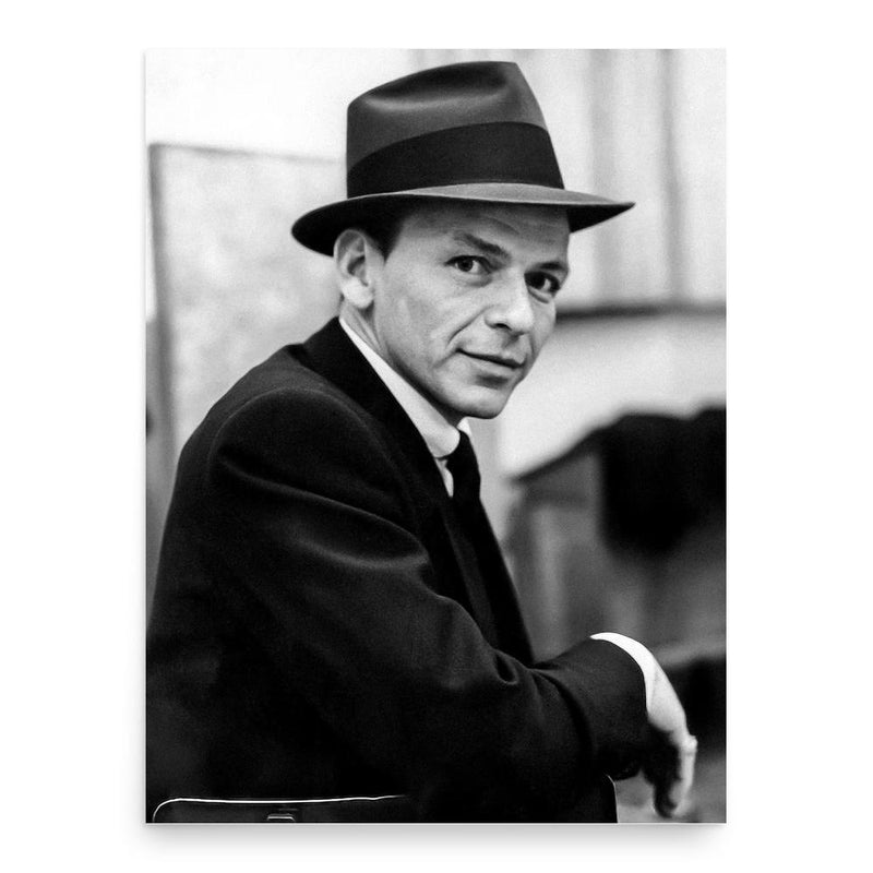 Frank Sinatra poster print, in size 18x24 inches.