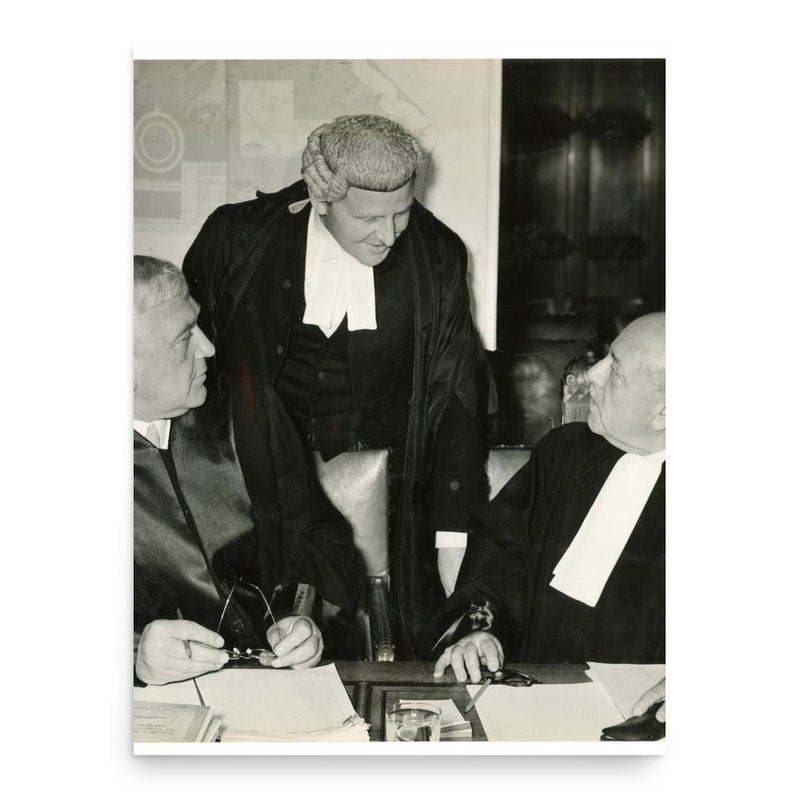 Frank Soskice poster print, in size 18x24 inches.