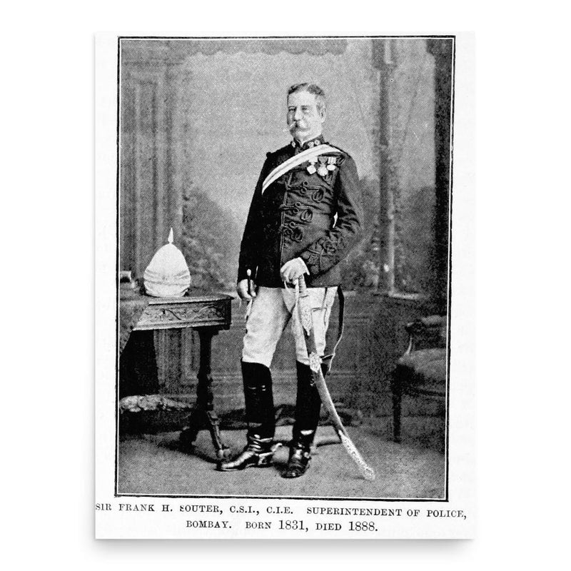 Frank Souter poster print, in size 18x24 inches.