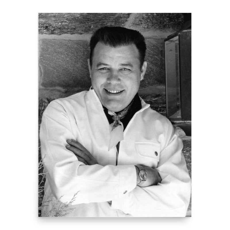 Frank Sutton poster print, in size 18x24 inches.