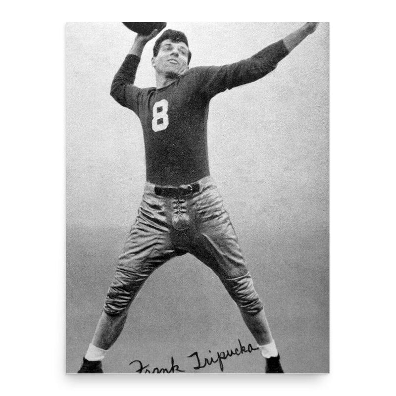 Frank Tripucka poster print, in size 18x24 inches.