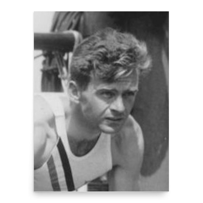 Frank Wykoff poster print, in size 18x24 inches.