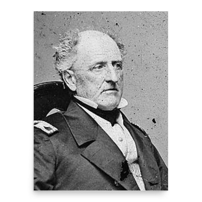 Franklin Buchanan poster print, in size 18x24 inches.