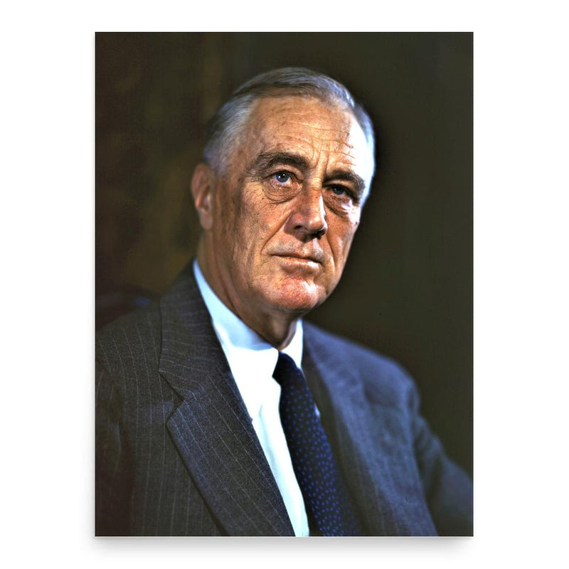 Franklin D. Roosevelt poster print, in size 18x24 inches.