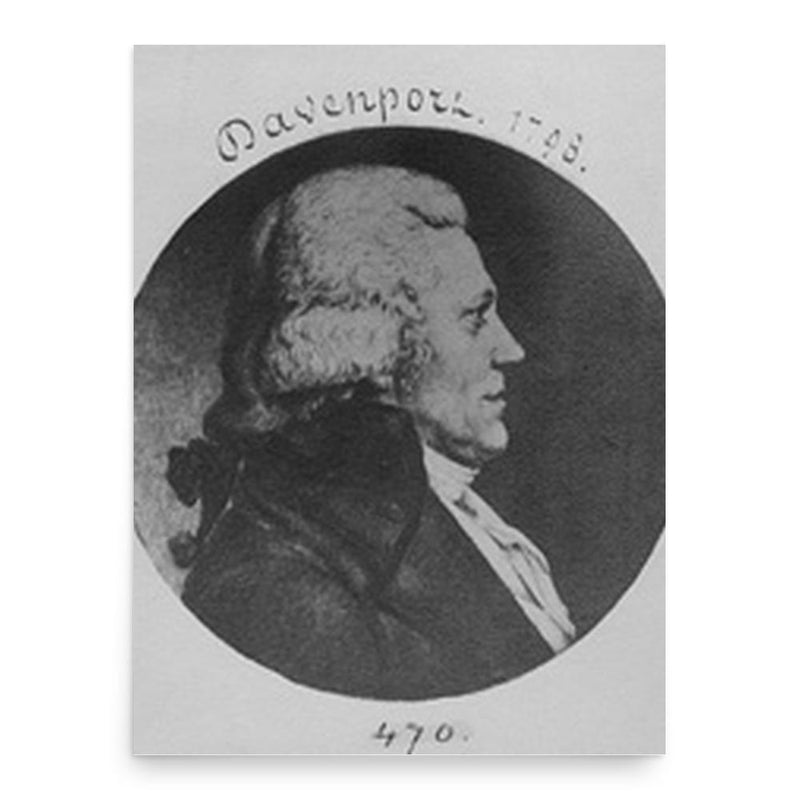 Franklin Davenport poster print, in size 18x24 inches.