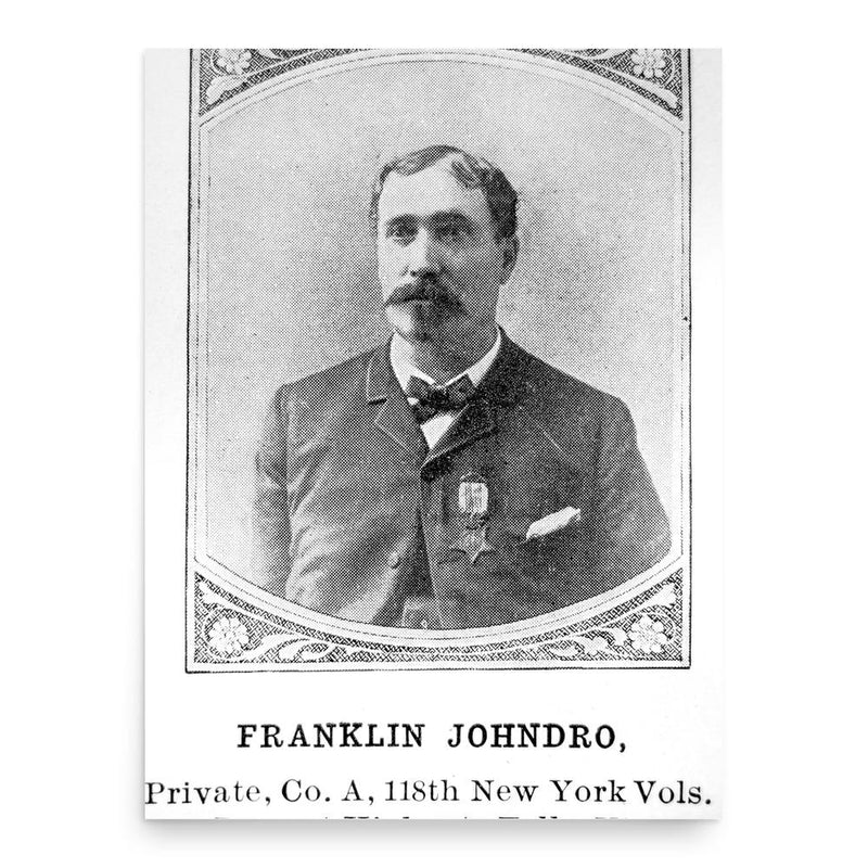 Franklin Johndro poster print, in size 18x24 inches.
