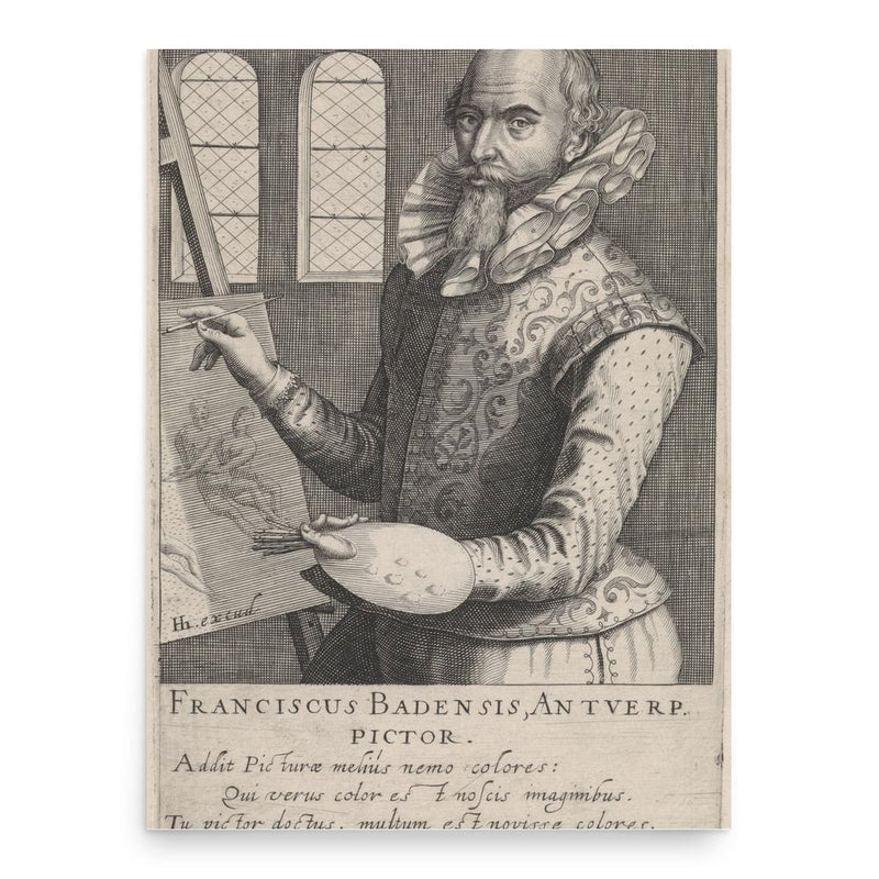 Frans Badens poster print, in size 18x24 inches.