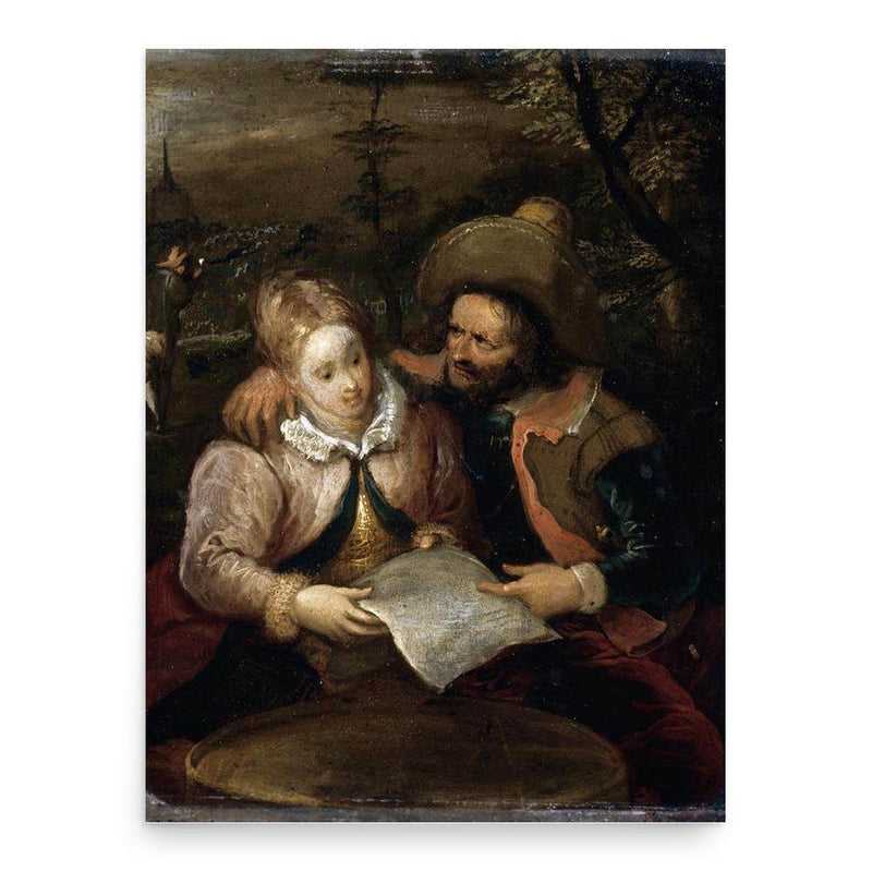 Frans Francken III poster print, in size 18x24 inches.