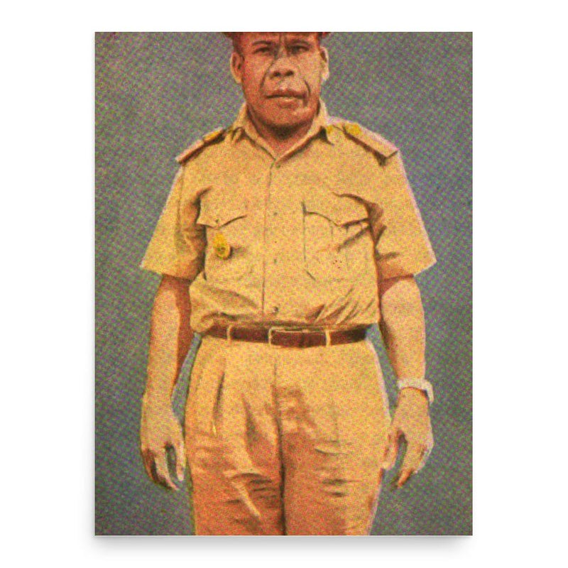 Frans Kaisiepo poster print, in size 18x24 inches.