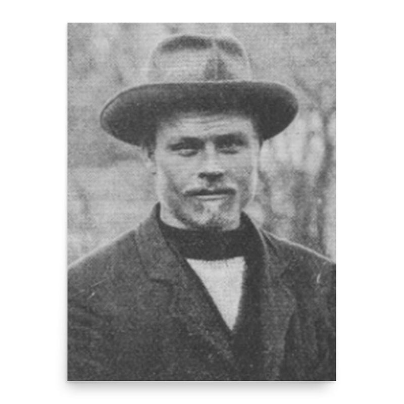 Frans Mustasilta poster print, in size 18x24 inches.