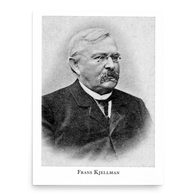 Frans Reinhold Kjellman poster print, in size 18x24 inches.
