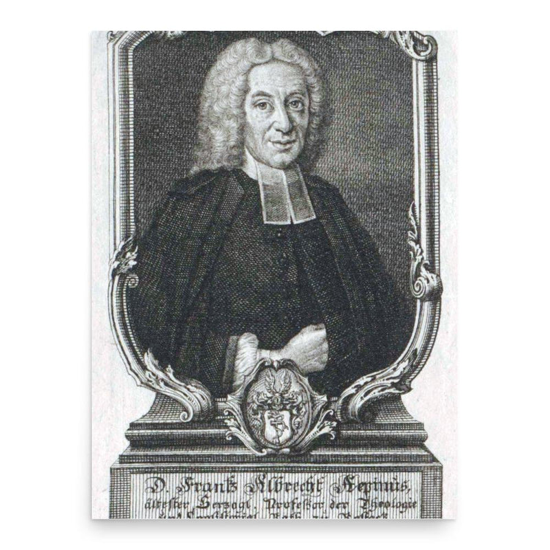 Franz Aepinus poster print, in size 18x24 inches.