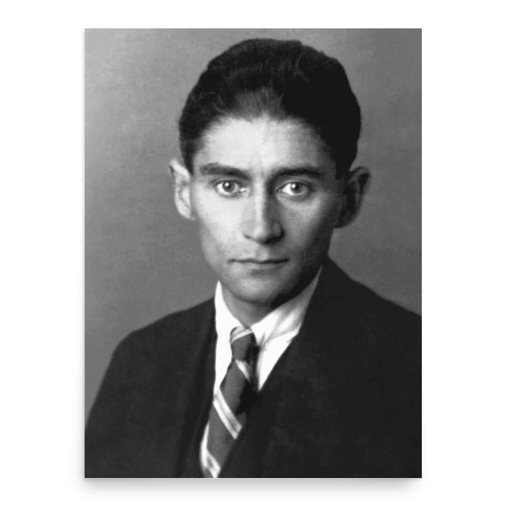 Franz Kafka poster print, in size 18x24 inches.