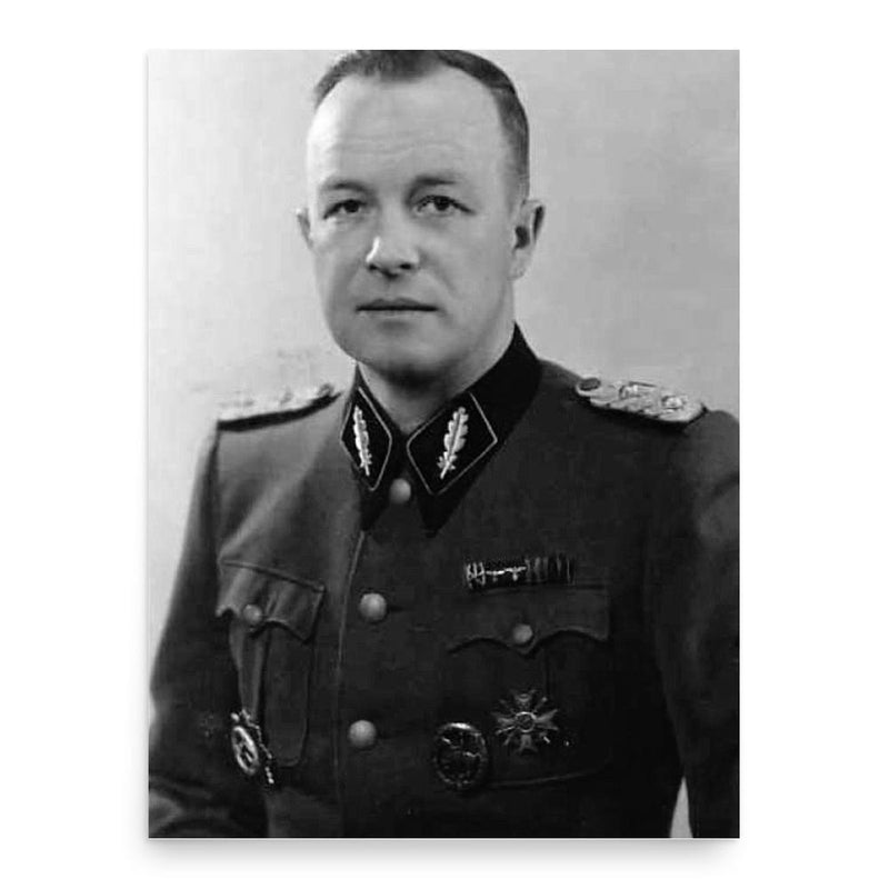 Franz Ziereis poster print, in size 18x24 inches.