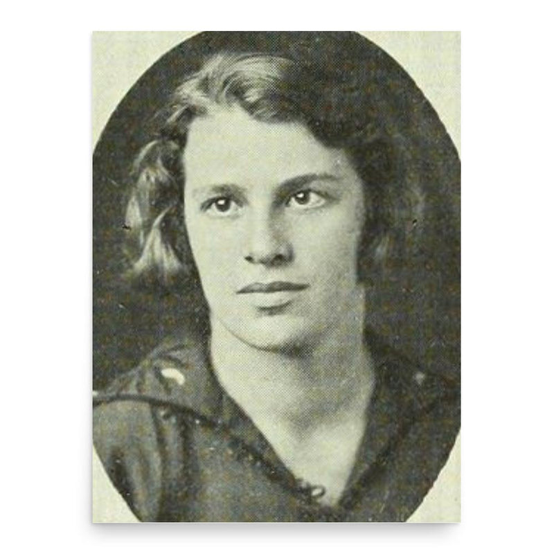 Franziska Boas poster print, in size 18x24 inches.