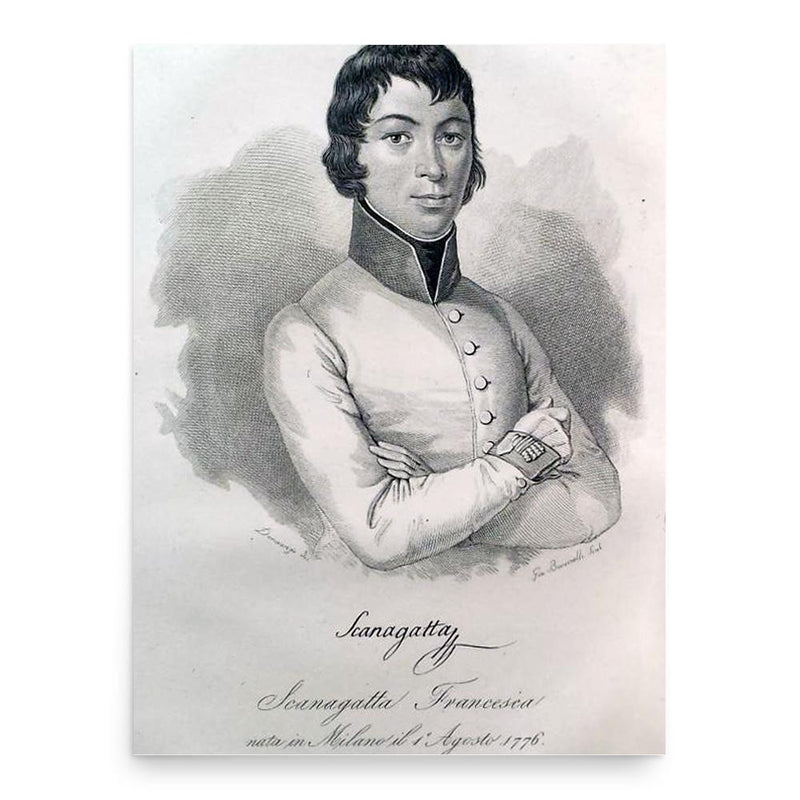 Franziska Scanagatta poster print, in size 18x24 inches.