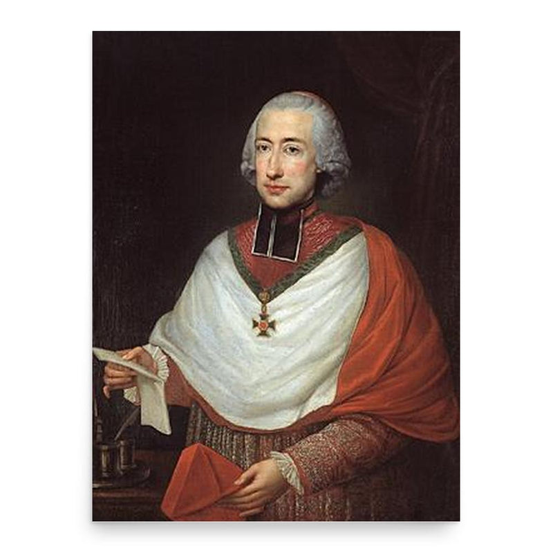 Franziskus Herzan von Harras poster print, in size 18x24 inches.