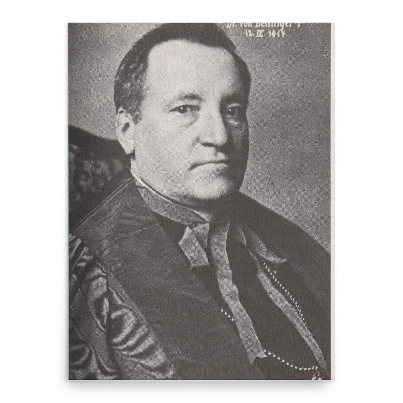 Franziskus von Bettinger poster print, in size 18x24 inches.