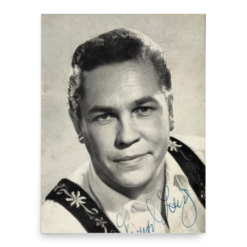 Franzl Lang poster print, in size 18x24 inches.