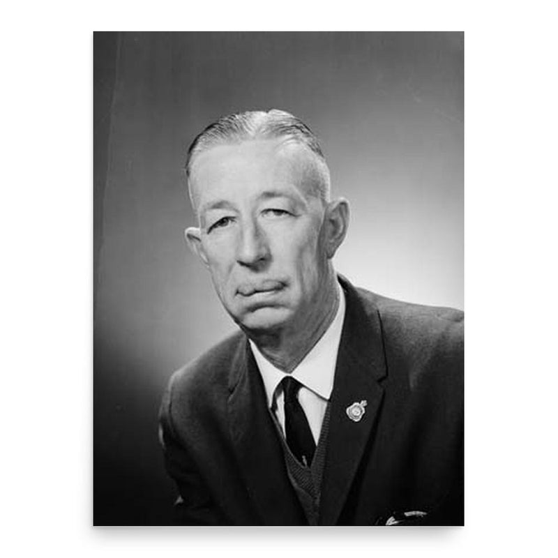 Fred Birrell poster print, in size 18x24 inches.