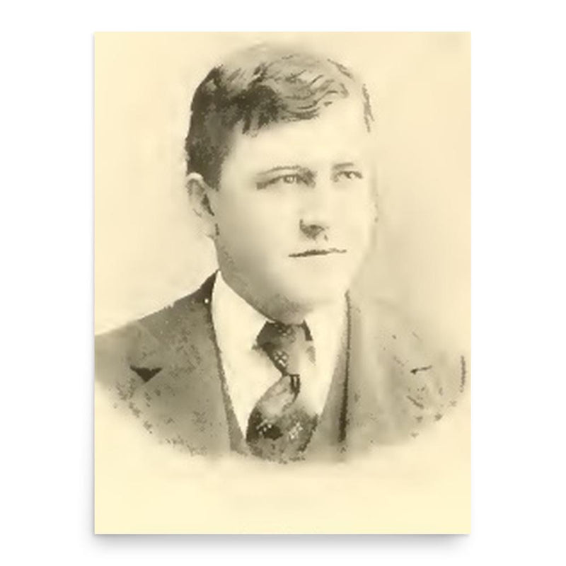 Fred Burlew poster print, in size 18x24 inches.