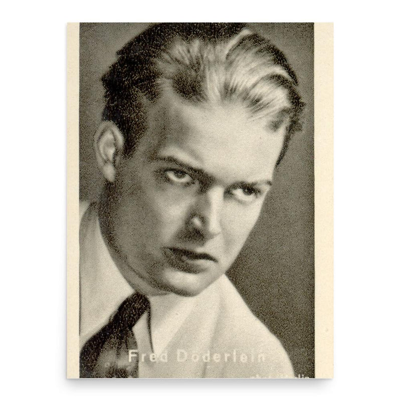 Fred Doederlein poster print, in size 18x24 inches.