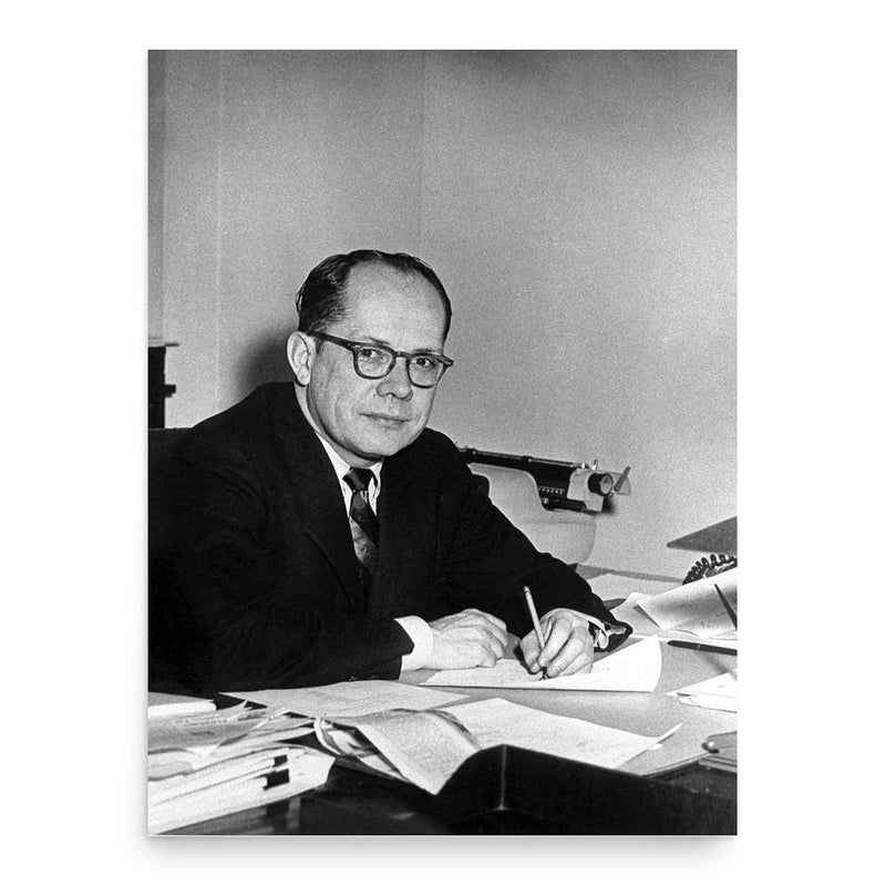 Fred Dutton poster print, in size 18x24 inches.