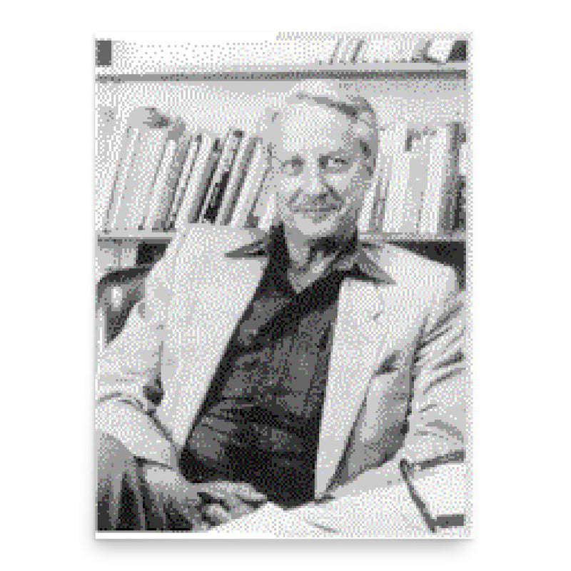 Fred Gruen poster print, in size 18x24 inches.