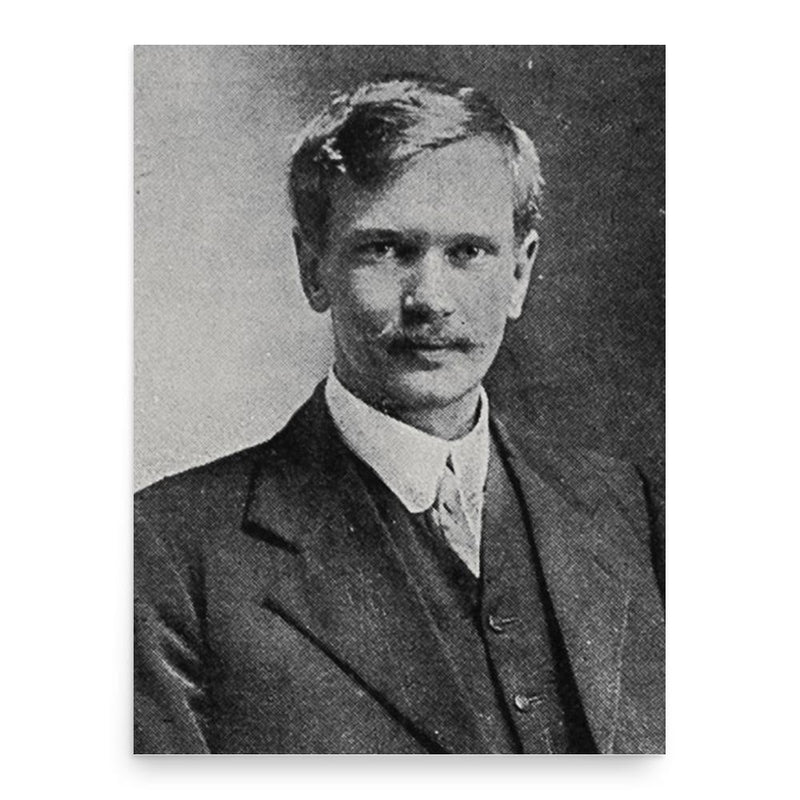 Fred Hall-Jones poster print, in size 18x24 inches.