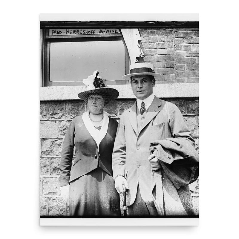 Fred Herreshoff poster print, in size 18x24 inches.