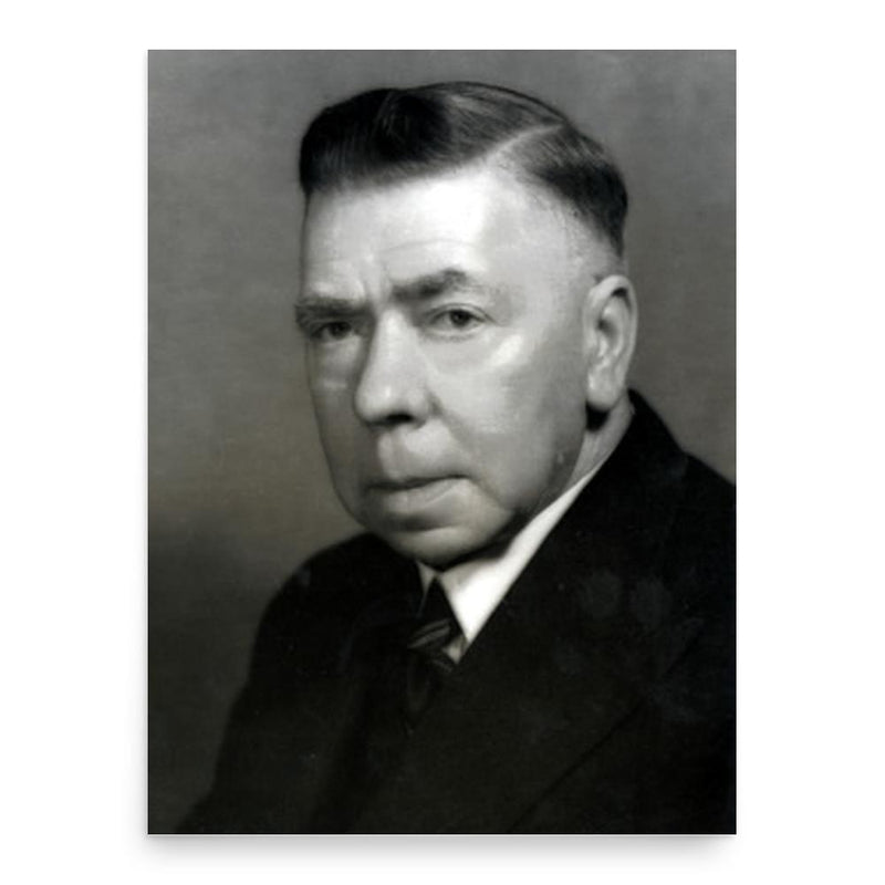 Fred Katz poster print, in size 18x24 inches.