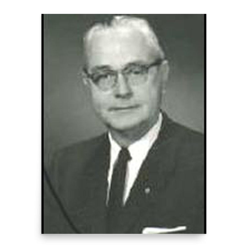 Fred Korth poster print, in size 18x24 inches.