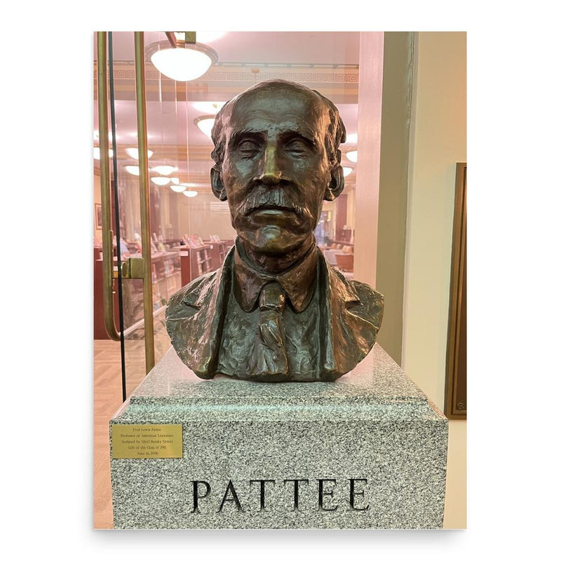 Fred Lewis Pattee poster print, in size 18x24 inches.