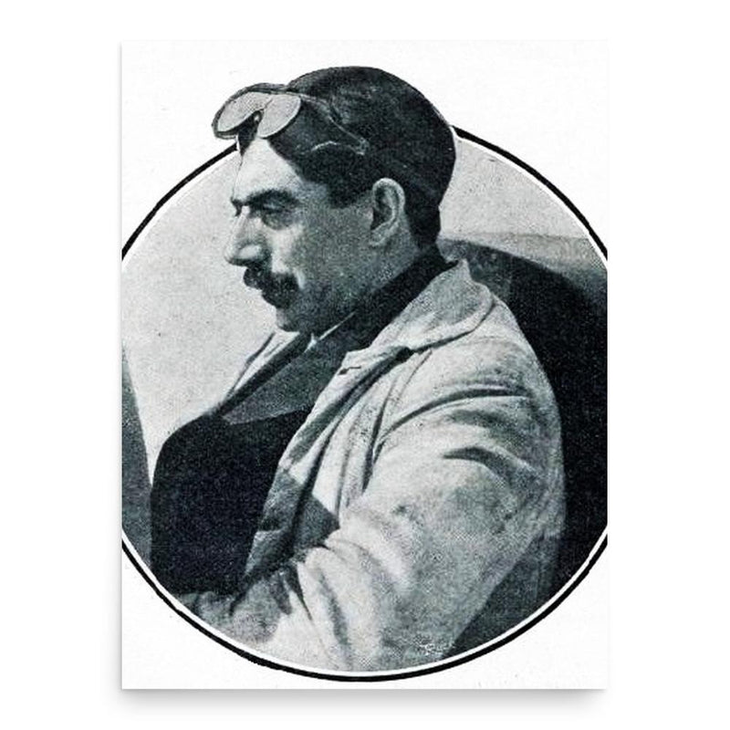 Fred Marriott poster print, in size 18x24 inches.