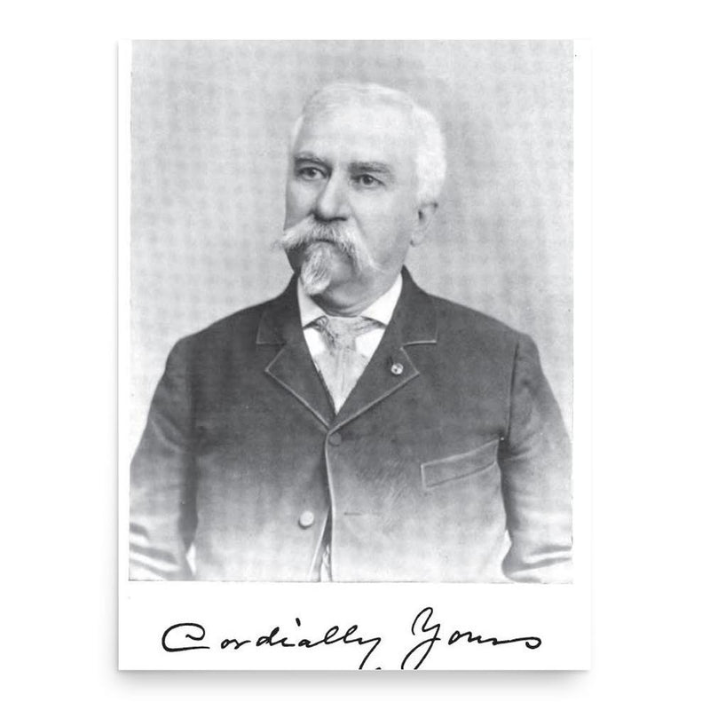 Fred Mather poster print, in size 18x24 inches.