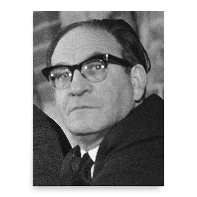 Fred Mulley poster print, in size 18x24 inches.