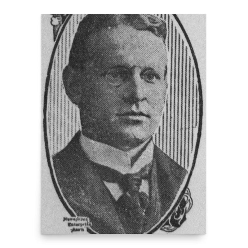 Fred Norris Robinson poster print, in size 18x24 inches.