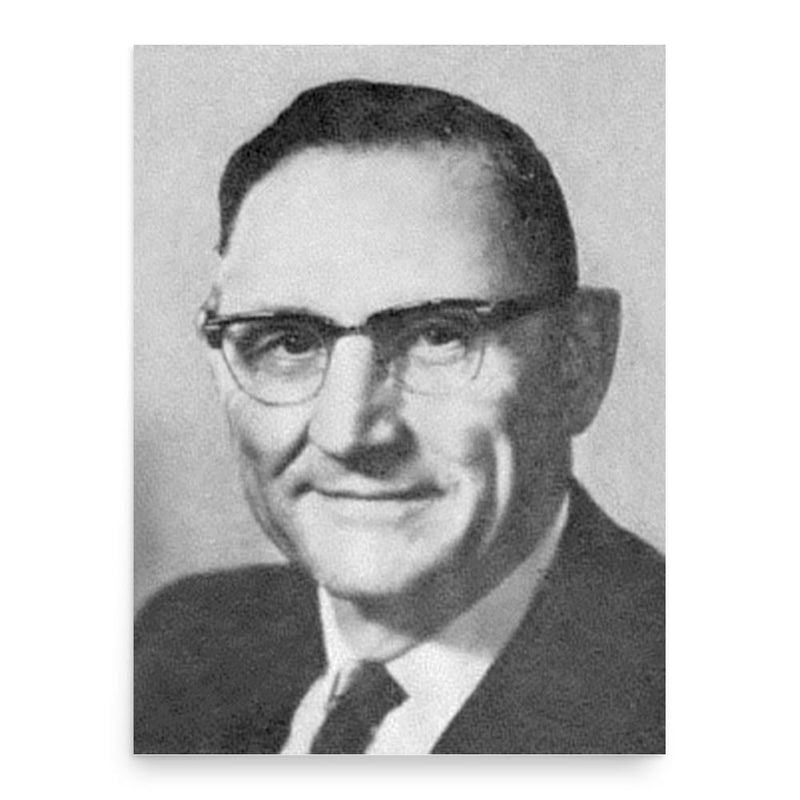 Fred Schwengel poster print, in size 18x24 inches.