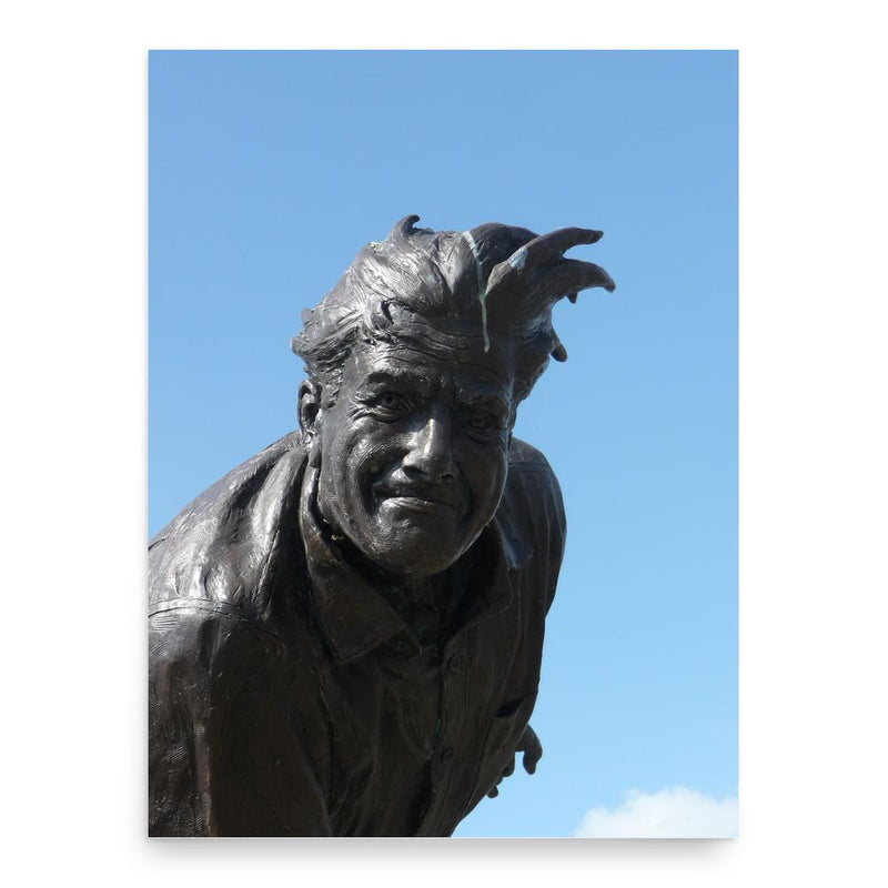 Fred Trueman poster print, in size 18x24 inches.