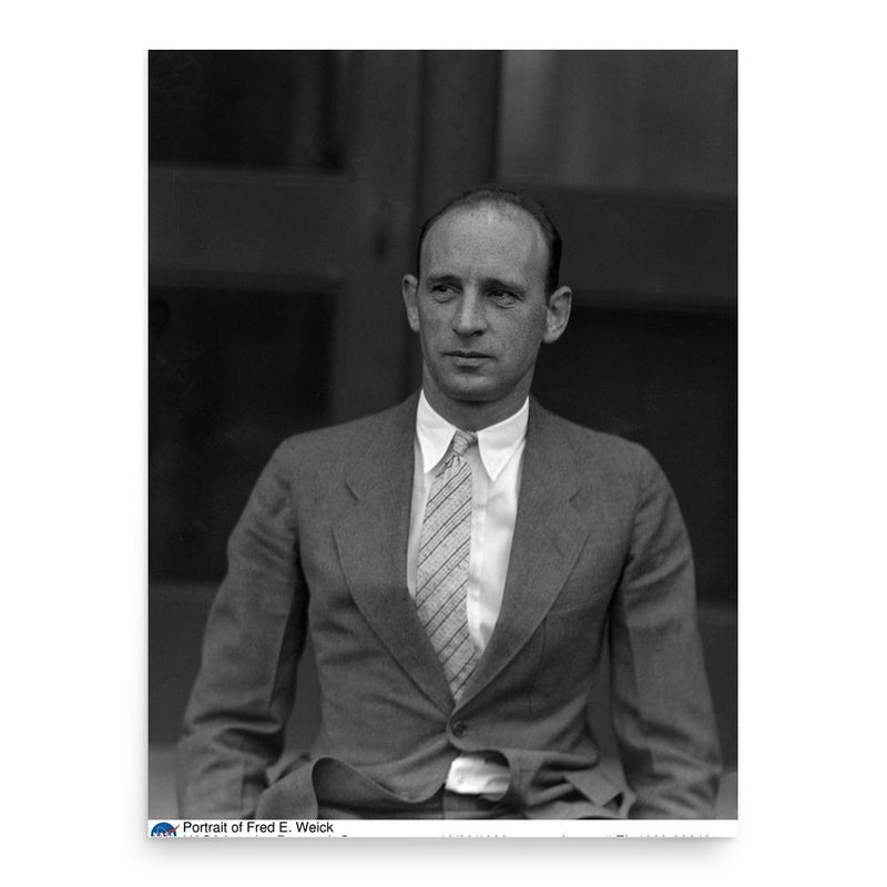 Fred Weick poster print, in size 18x24 inches.