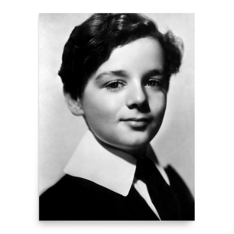 Freddie Bartholomew poster print, in size 18x24 inches.