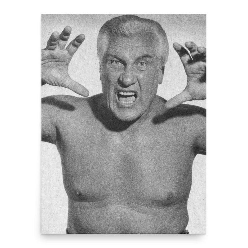 Freddie Blassie poster print, in size 18x24 inches.