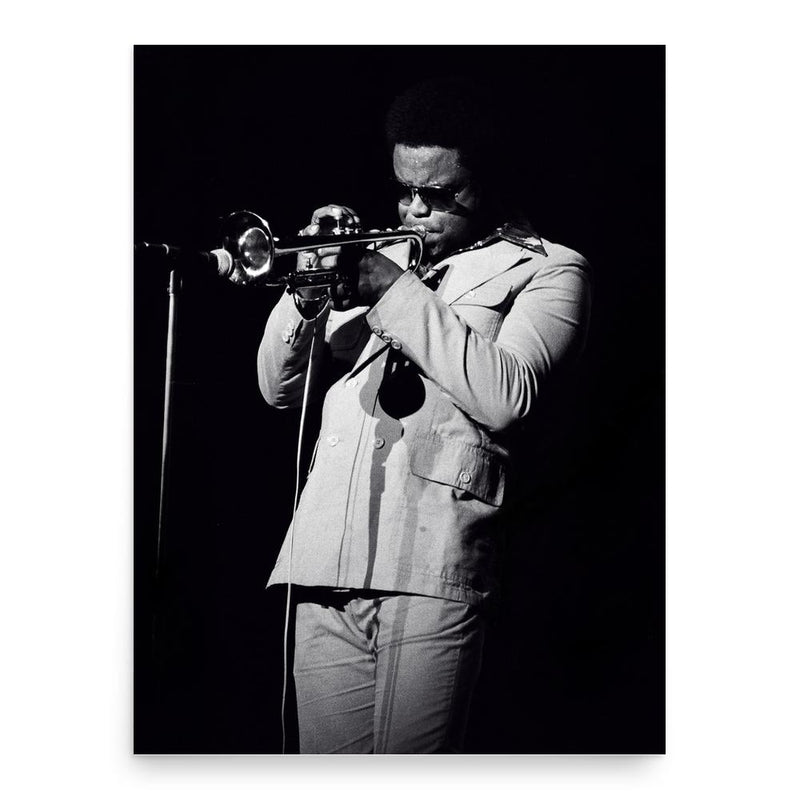 Freddie Hubbard poster print, in size 18x24 inches.
