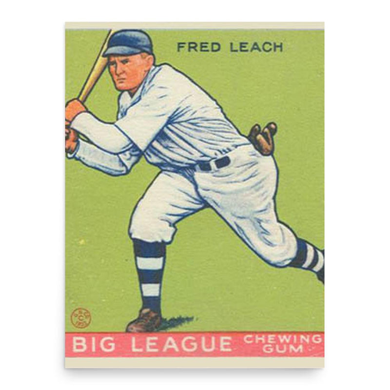 Freddy Leach poster print, in size 18x24 inches.